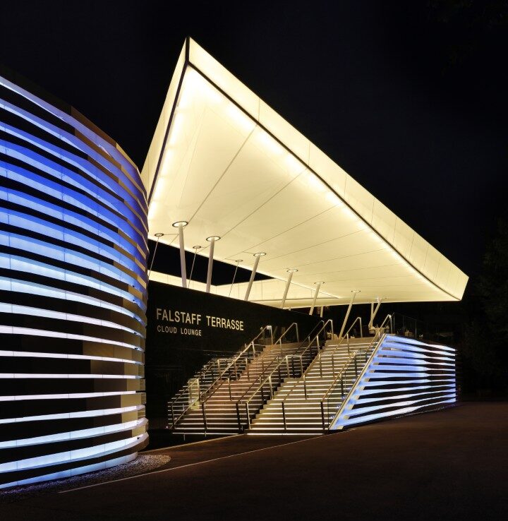 Casino Bregenz Nachtaufnahme Design Architekt B.Low Studio
