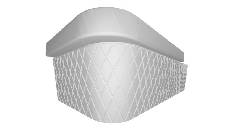 Empfangstheke Breuss Rendering von Architekturbüro belowstudio